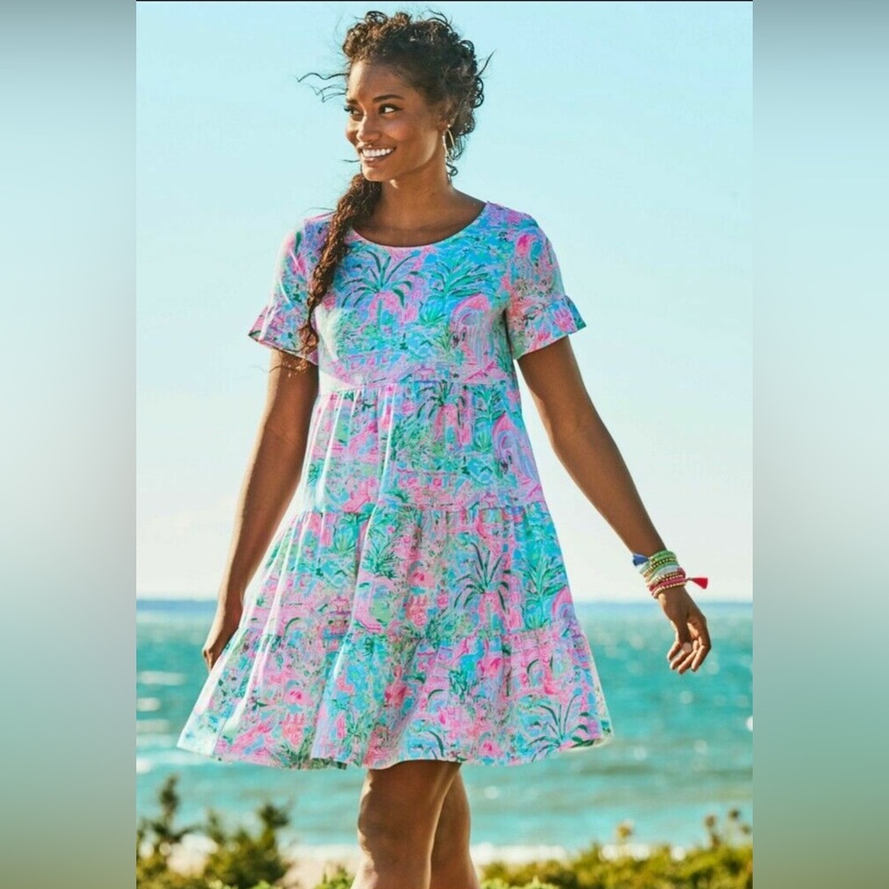 Lilly Pulitzer Jodee Short Sleeve Print Swing Dress